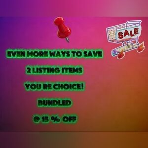 2 Listing Items 15% Off Expires March 31st